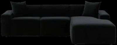 Olafur Black Velvet Sectional - RAF