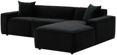 Olafur Black Velvet Sectional - RAF