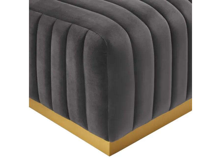 Conjure Channel Tufted Performance Velvet 4-Piece Sectional