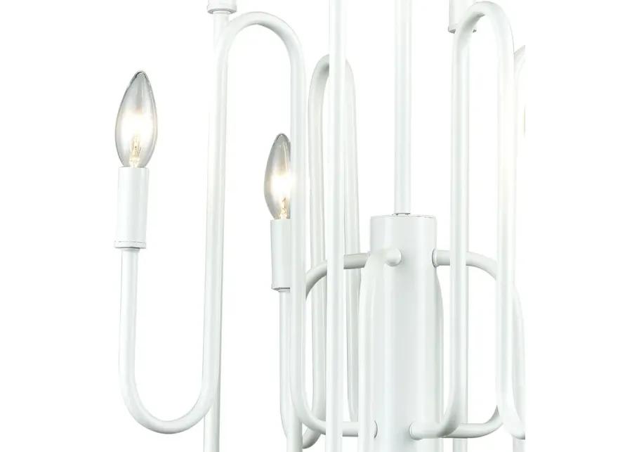 Decatur 19" Wide 8-Light Chandelier - Matte White