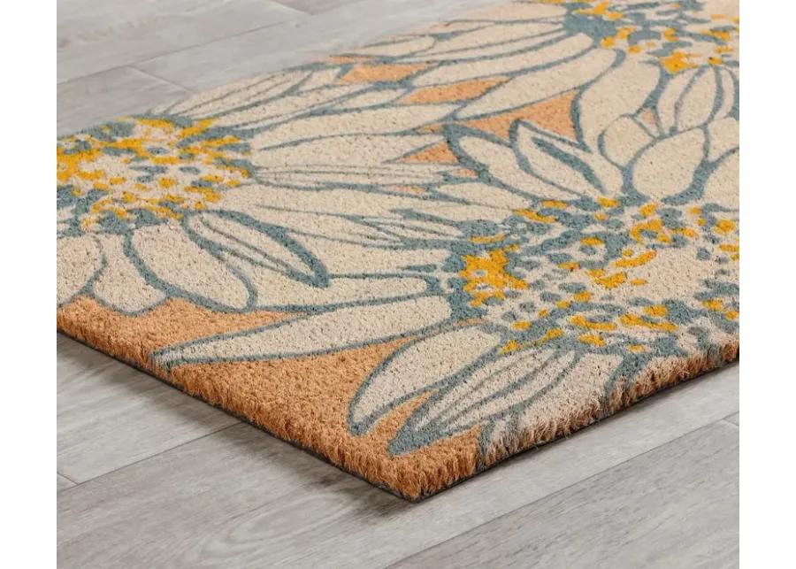 Doormat Sunflower Selfie Natural Multi 