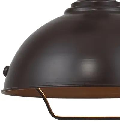 Farmhouse 14" Wide 1-Light Pendant - Oiled Bronze