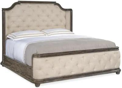 Traditions King Upholstered Panel Bed