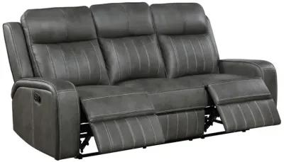 Raelynn 2-piece Upholstered Motion Reclining Sofa Set Grey