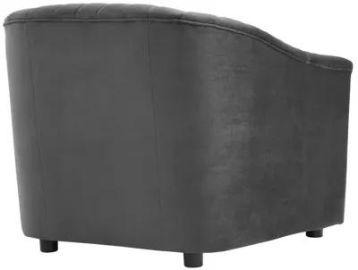 Announce Performance Velvet Channel Tufted Armchair