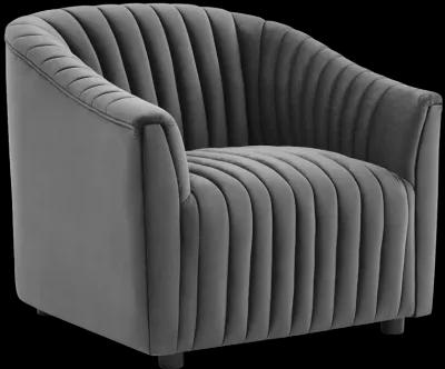 Announce Performance Velvet Channel Tufted Armchair