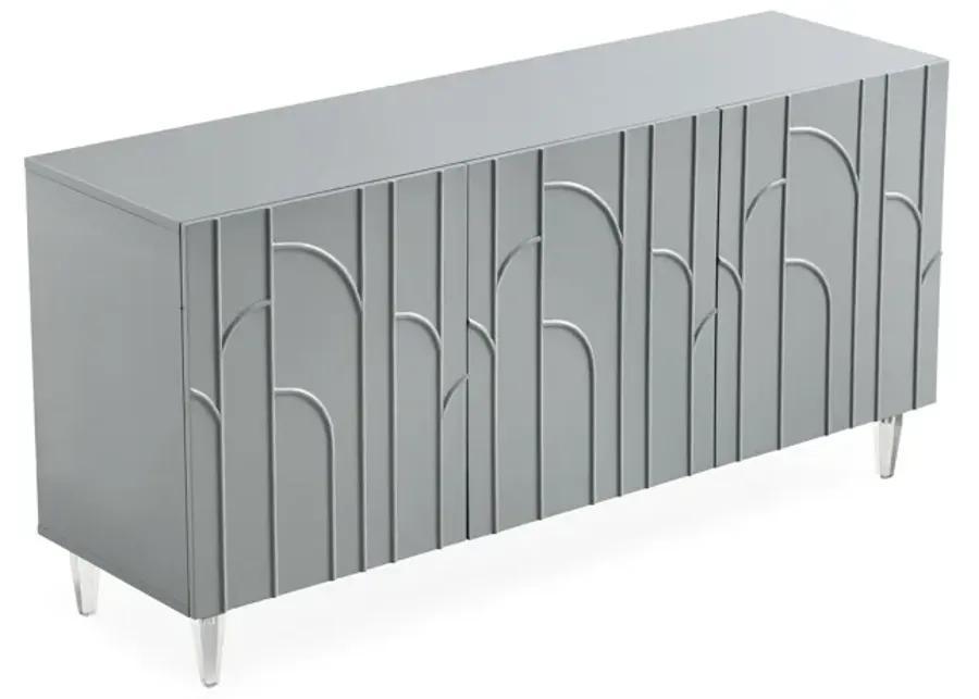 Deco Grey Lacquer Buffet