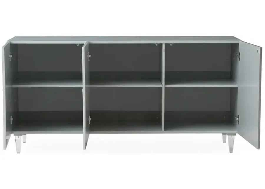 Deco Grey Lacquer Buffet