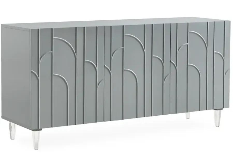 Deco Grey Lacquer Buffet