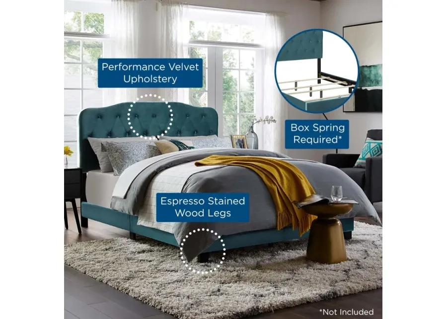 Amelia Twin Performance Velvet Bed