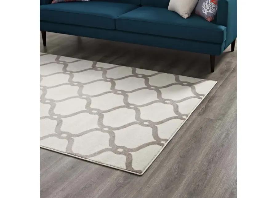 Beltara Chain Link Transitional Trellis 8x10 Area Rug