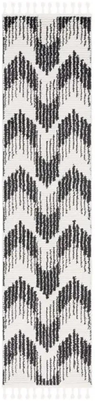 MOROCCAN TASSEL Runner Power Loomed 2'-2" x 9' Rug