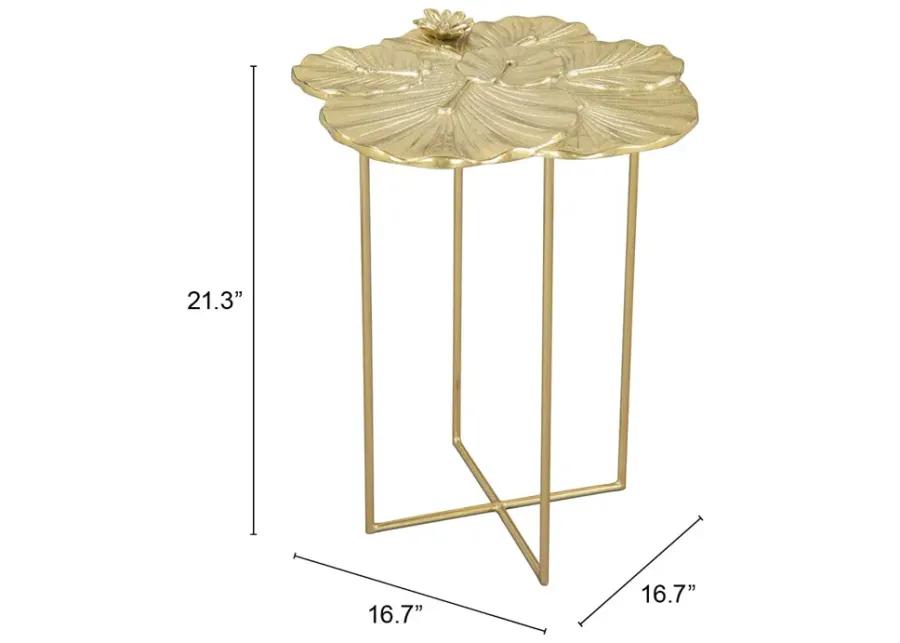 Lotus Side Table Gold