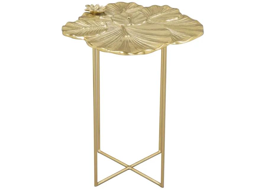 Lotus Side Table Gold