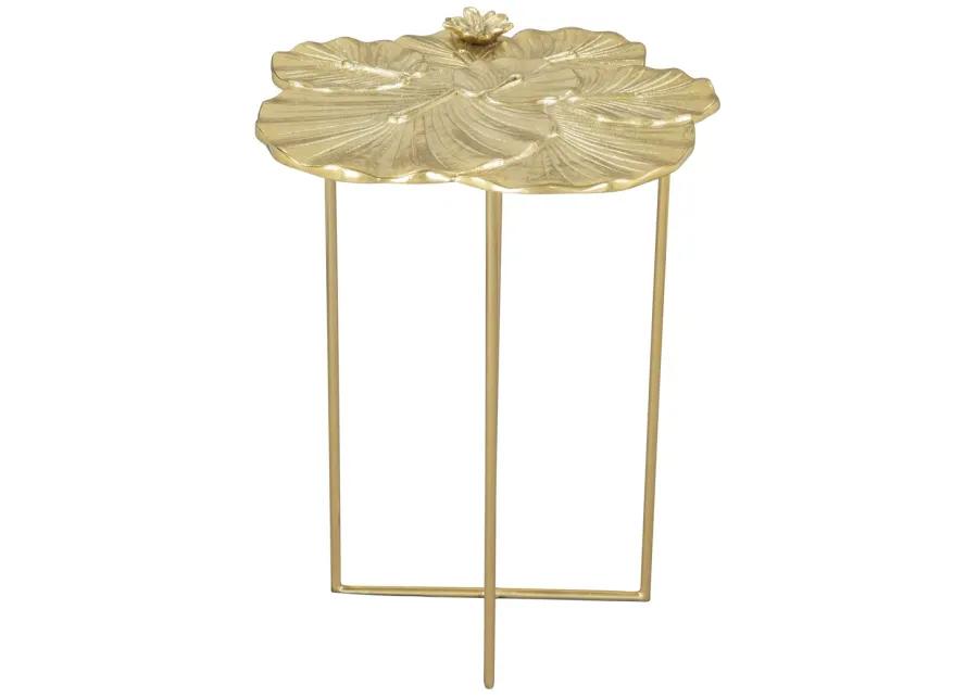 Lotus Side Table Gold