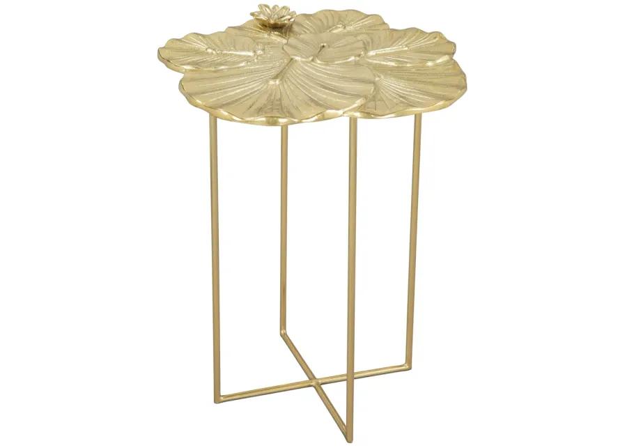 Lotus Side Table Gold