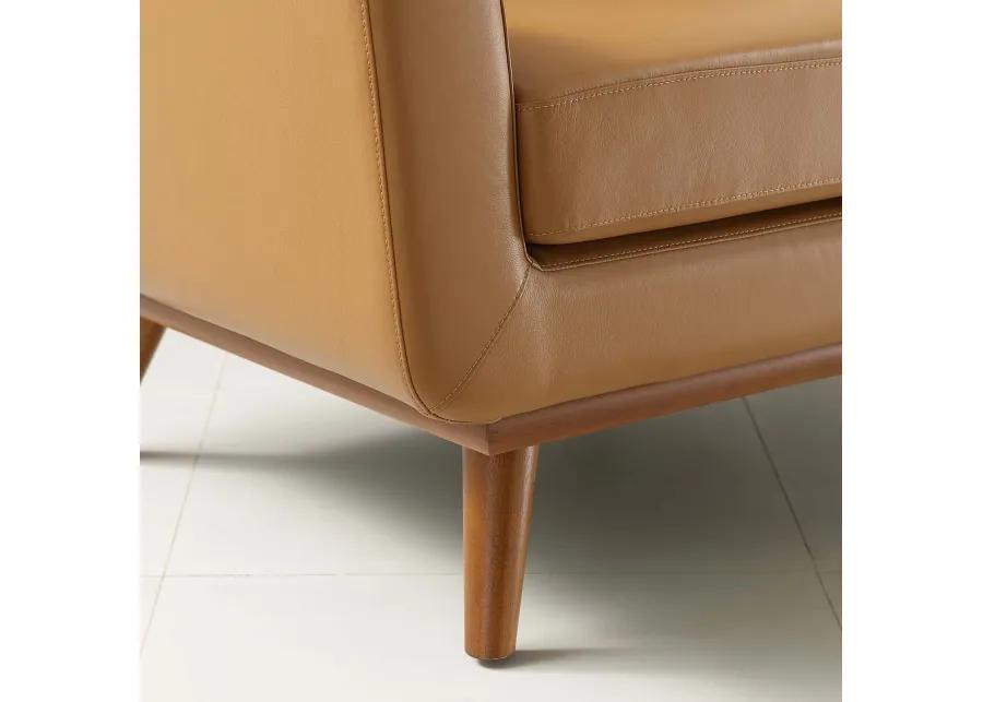 Engage Top-Grain Leather Armchair