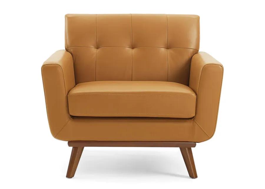 Engage Top-Grain Leather Armchair