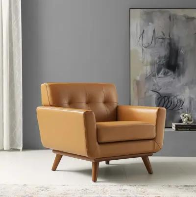 Engage Top-Grain Leather Armchair