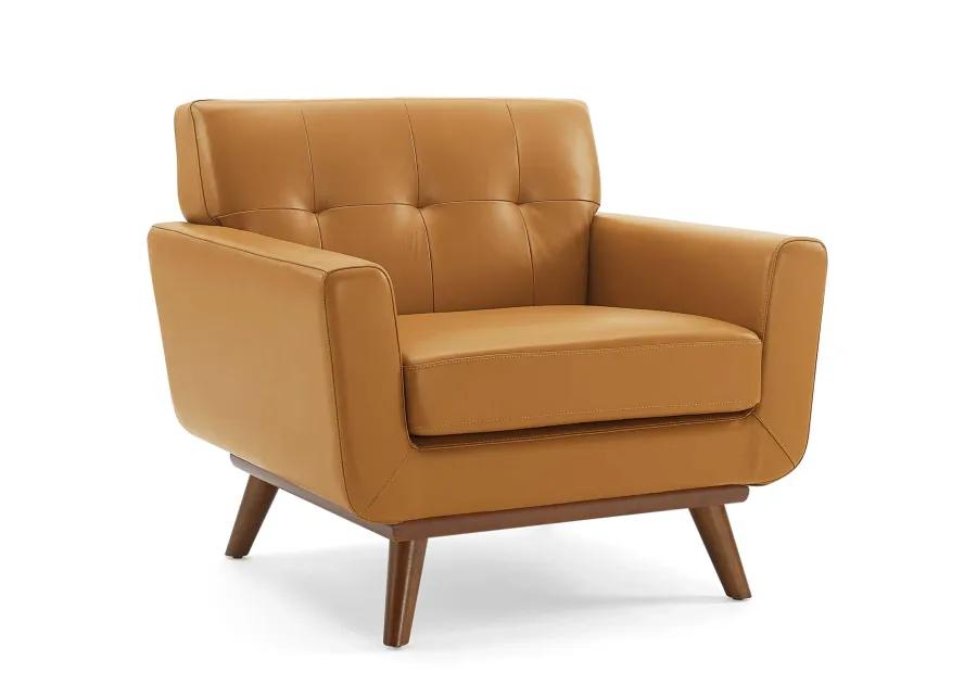 Engage Top-Grain Leather Armchair