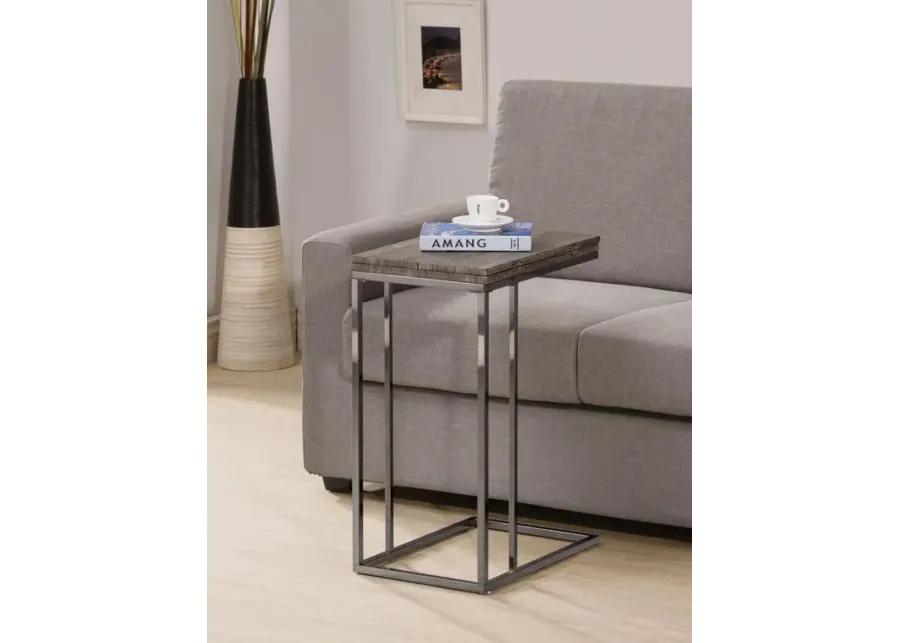 Pedro Expandable Top Accent Table Weathered Grey and Black