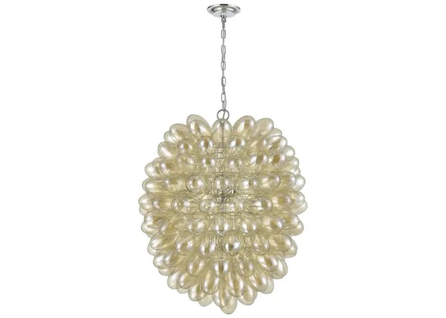 Bubble Up 26" Wide 6-Light Chandelier - Chrome