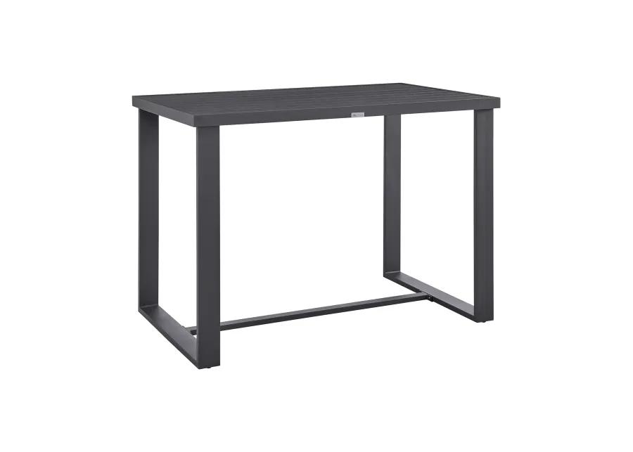 Argiope Outdoor Patio Bar Height Dining Table in Aluminum