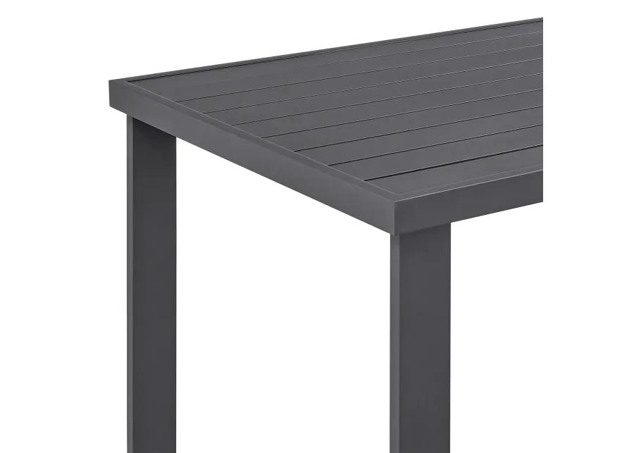 Argiope Outdoor Patio Bar Height Dining Table in Aluminum