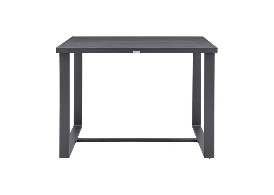 Argiope Outdoor Patio Bar Height Dining Table in Aluminum