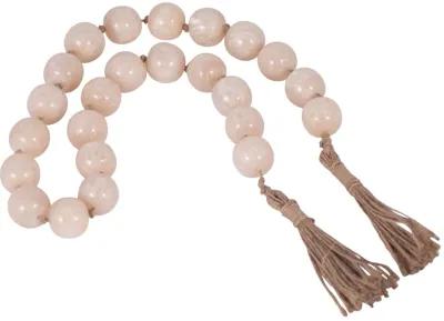 Resin, 36" Bead Garland, Ivory