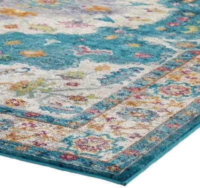 Success Anisah Distressed Floral Persian Medallion 4x6 Area Rug