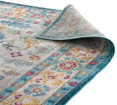 Success Anisah Distressed Floral Persian Medallion 4x6 Area Rug