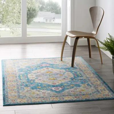 Success Anisah Distressed Floral Persian Medallion 4x6 Area Rug