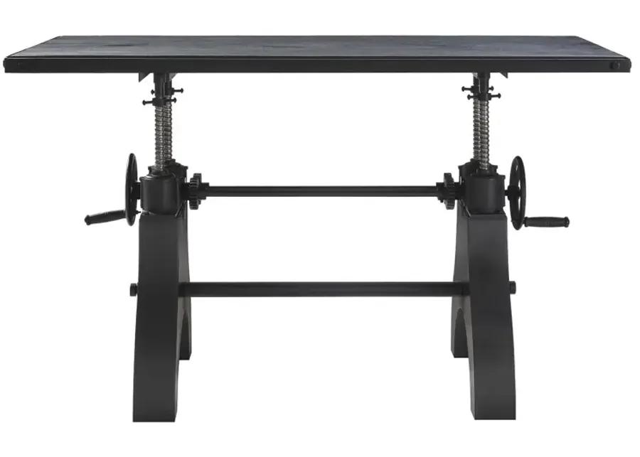 Genuine 60" Crank Adjustable Height Dining Table and Computer Desk