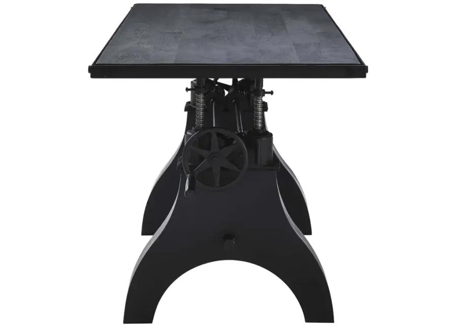 Genuine 60" Crank Adjustable Height Dining Table and Computer Desk