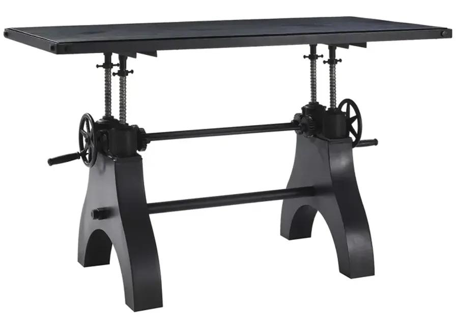 Genuine 60" Crank Adjustable Height Dining Table and Computer Desk