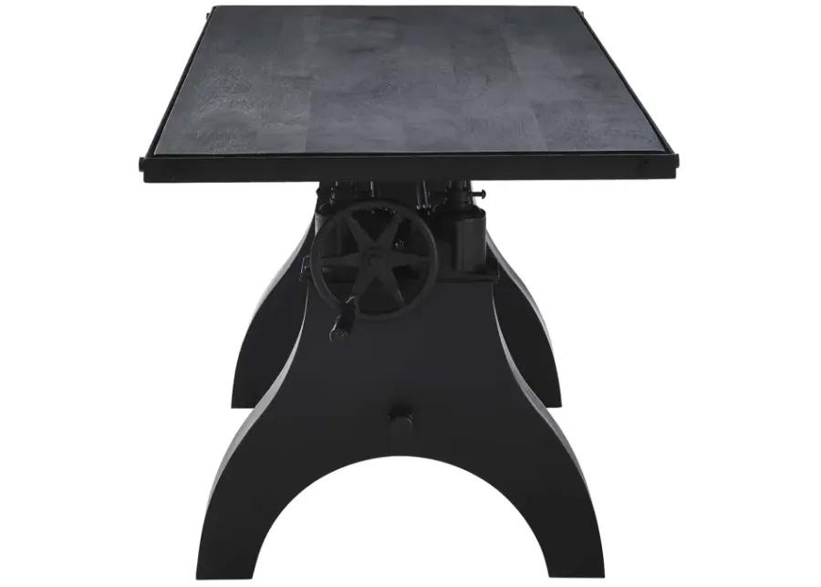 Genuine 60" Crank Adjustable Height Dining Table and Computer Desk