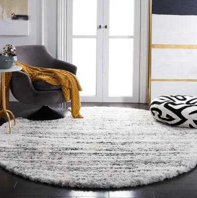 FONTANA SHAG Round Power Loomed 5'-3" X 5'-3" Round Rug