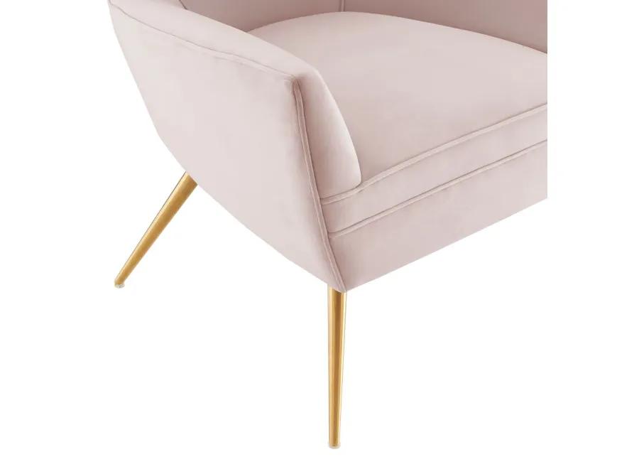 Renata Button Tufted Performance Velvet Armchair