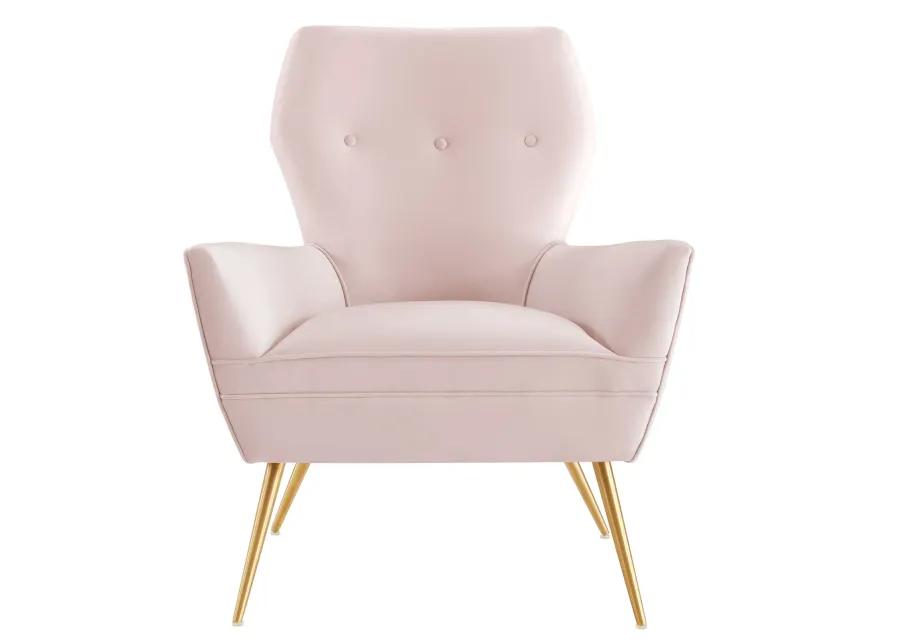 Renata Button Tufted Performance Velvet Armchair