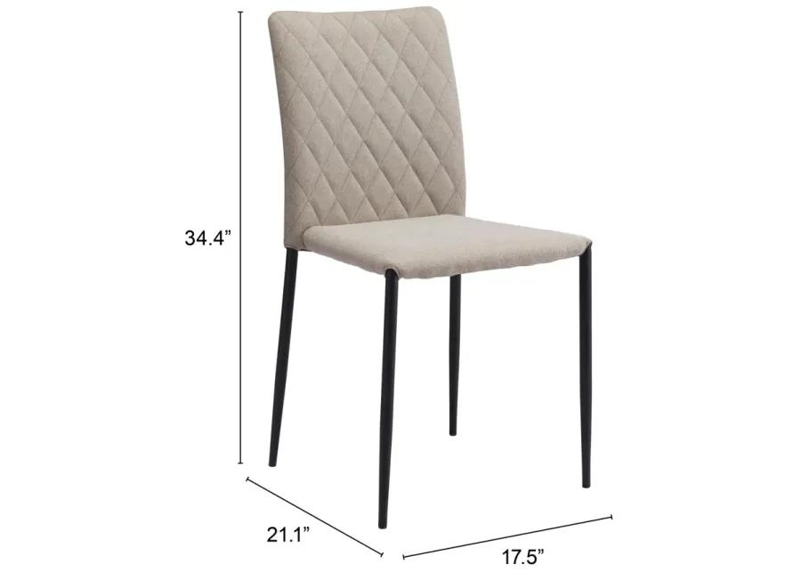 Harve Dining Chair (Set of 2) Beige