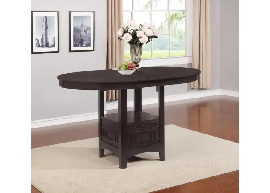 Lavon Oval Counter Height Table Espresso