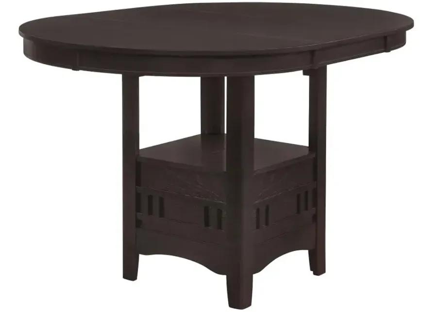 Lavon Oval Counter Height Table Espresso