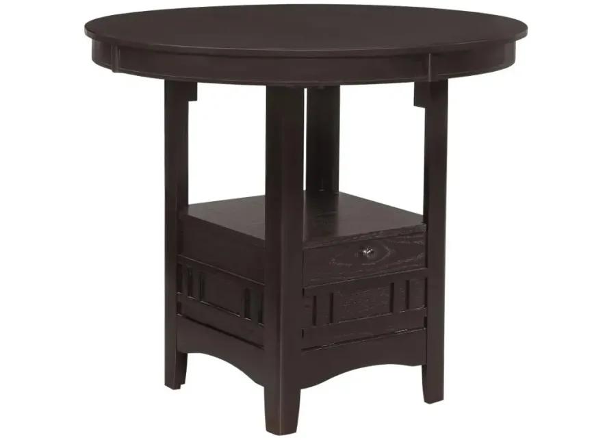 Lavon Oval Counter Height Table Espresso