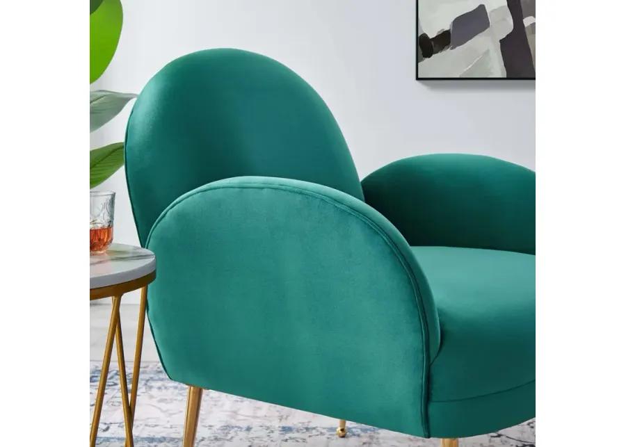 Transcend Performance Velvet Armchair