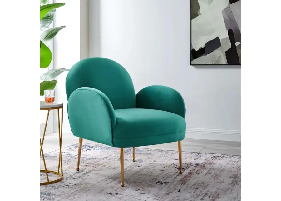 Transcend Performance Velvet Armchair