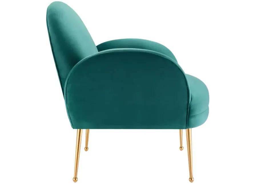 Transcend Performance Velvet Armchair