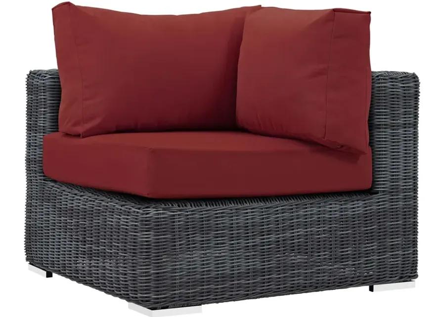 Summon 5 Piece Outdoor Patio Sunbrella® Sectional Set