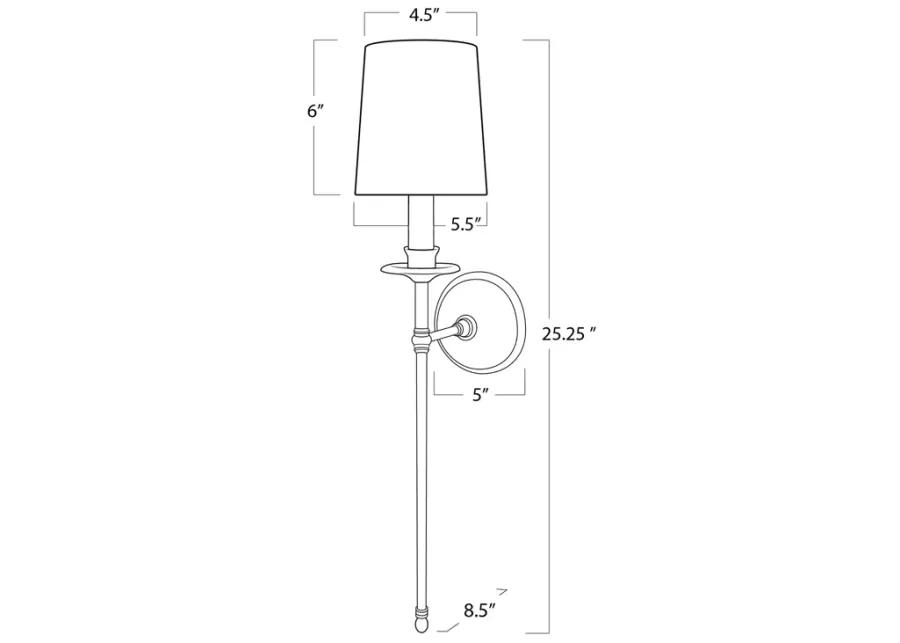 Southern Living Fisher Sconce Single