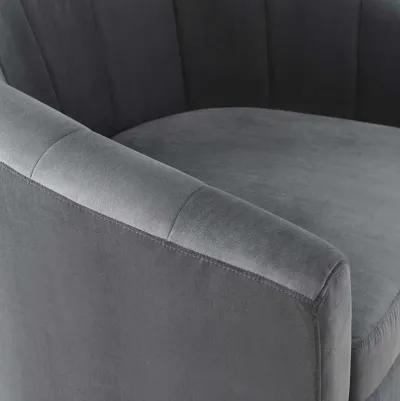 Prospect Performance Velvet Swivel Armchair